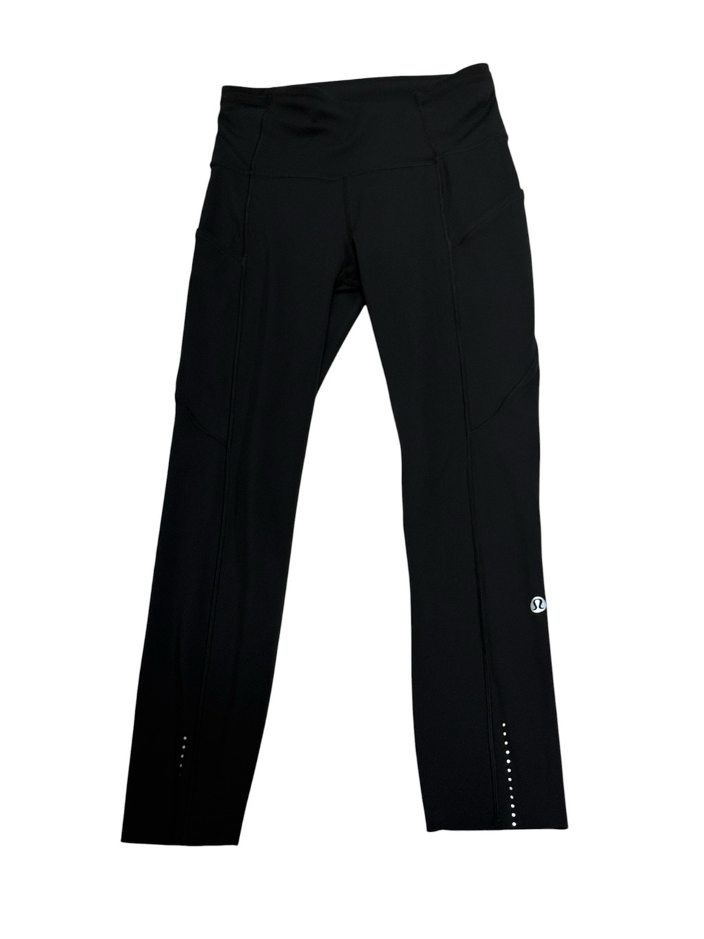 lululemon leggings fast & free high rise‎ crop II 23" black size 2 women's - Picture 2 of 6
